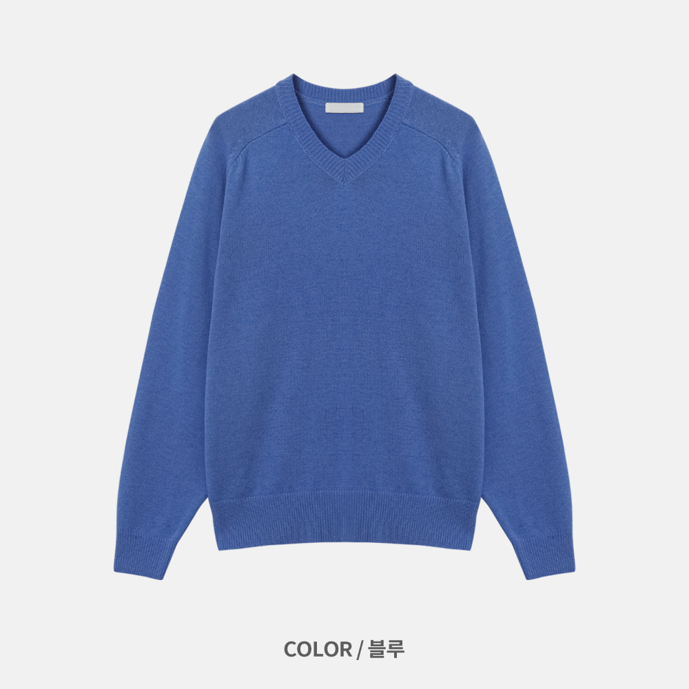 긴팔 티셔츠 네이비블루 색상 이미지-S1L36