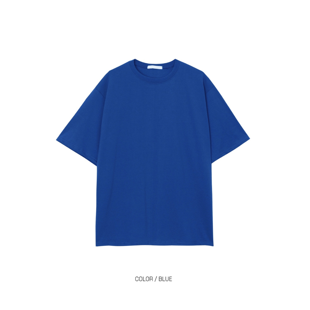 반팔 티셔츠 네이비블루 색상 이미지-S1L38