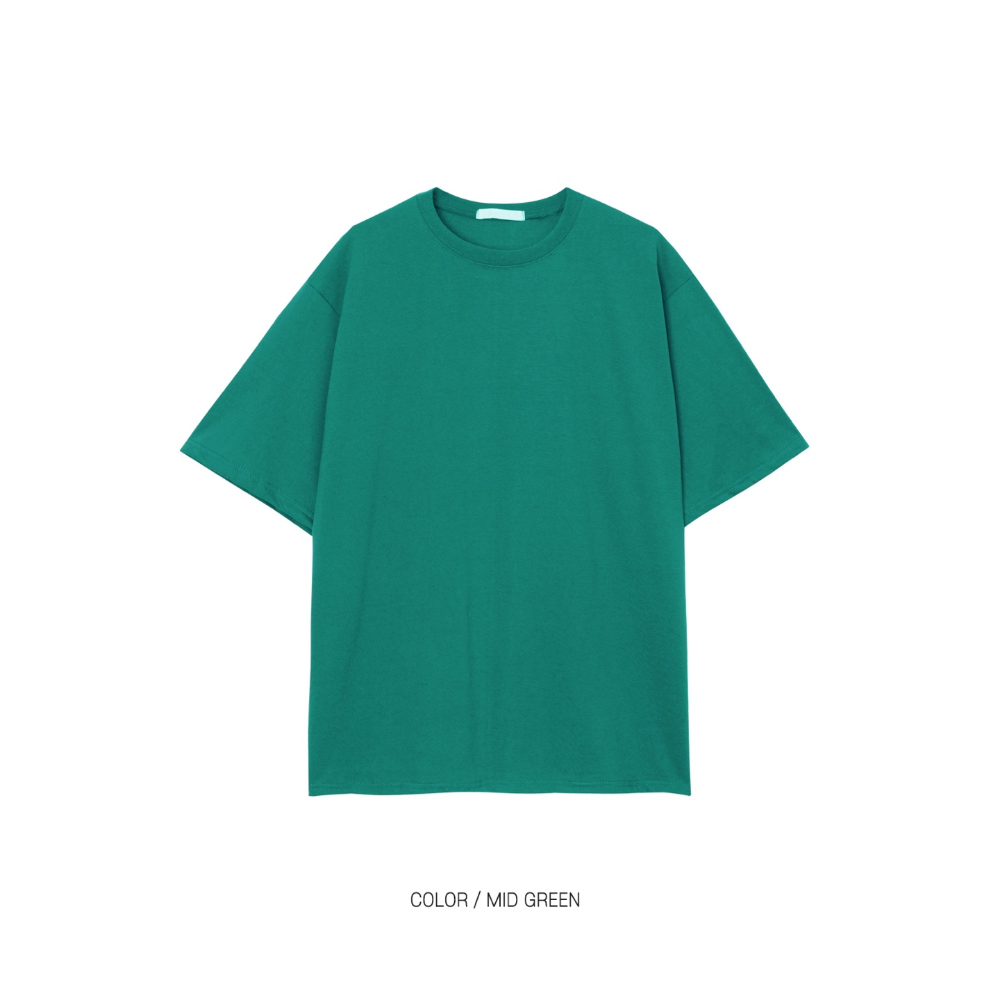 반팔 티셔츠 청록 색상 이미지-S1L35