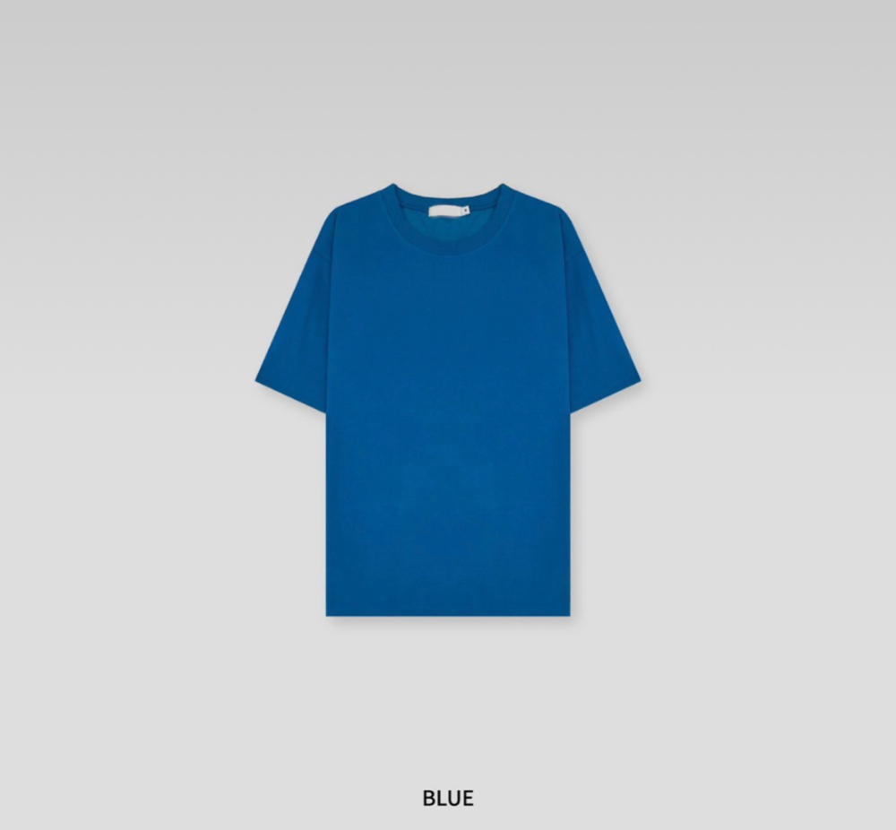 반팔 티셔츠 딥블루 색상 이미지-S3L13
