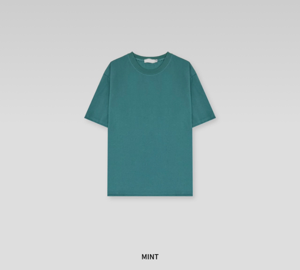 반팔 티셔츠 청록 색상 이미지-S3L11