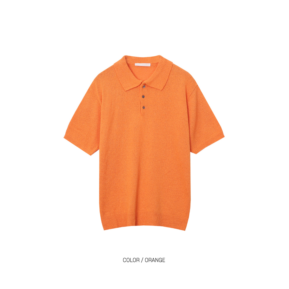 반팔 티셔츠 오렌지 색상 이미지-S1L44