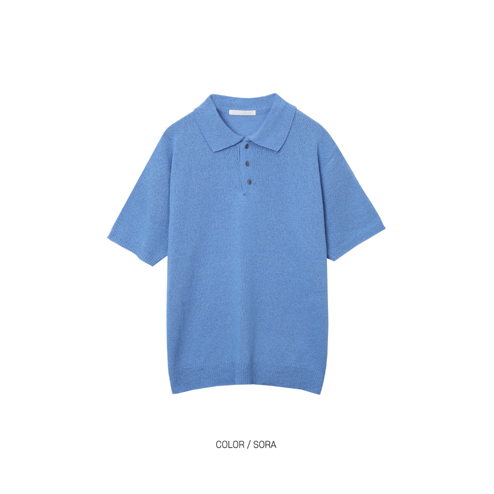 반팔 티셔츠 블루 색상 이미지-S1L42
