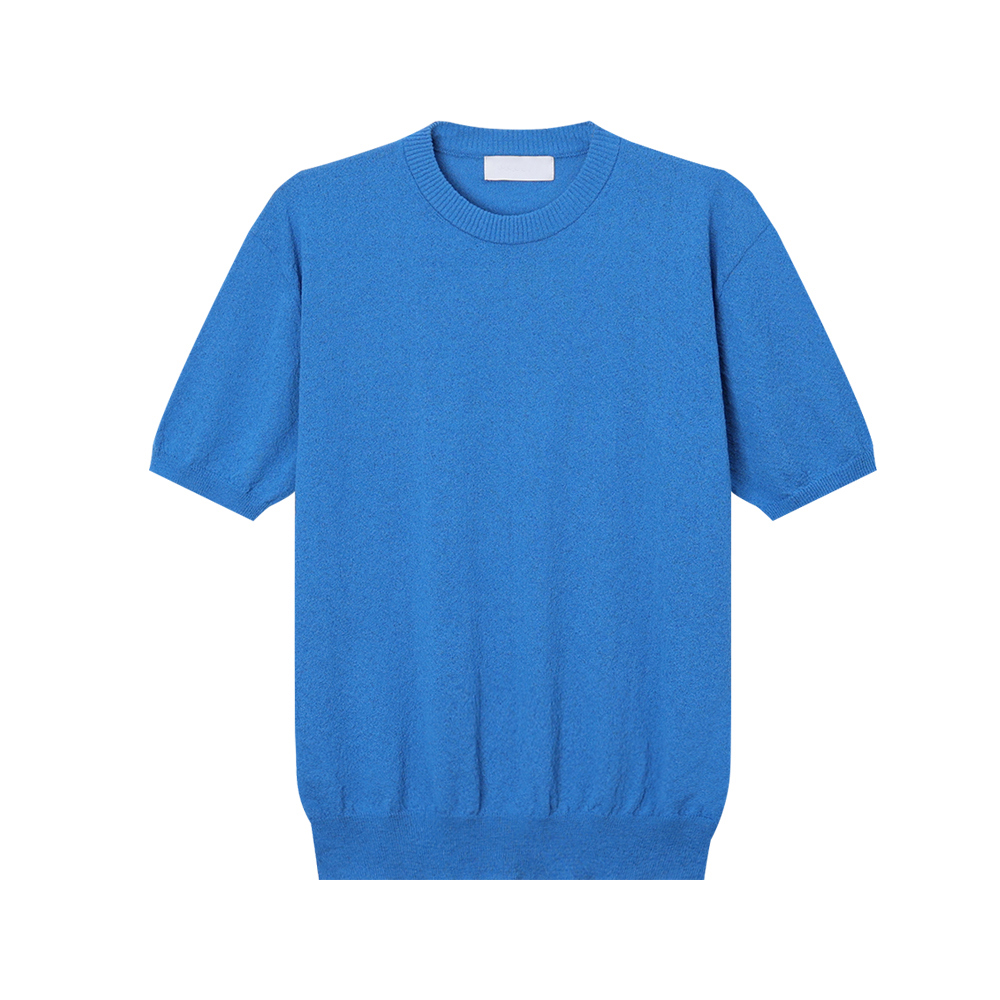 반팔 티셔츠 블루 색상 이미지-S1L33
