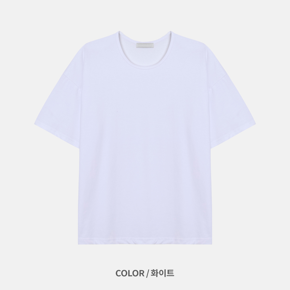 반팔 티셔츠 라벤더 색상 이미지-S1L26